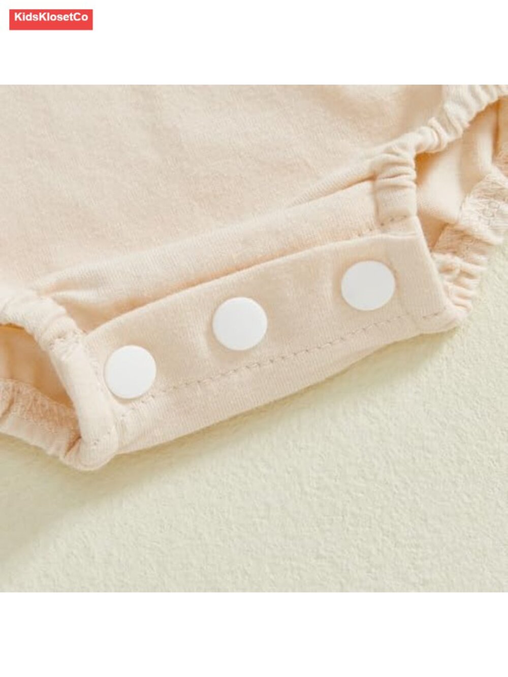Baby Romper - Embroidered Golf Design, Short Sleeve, Cotton Blend - Picture 5 of 6